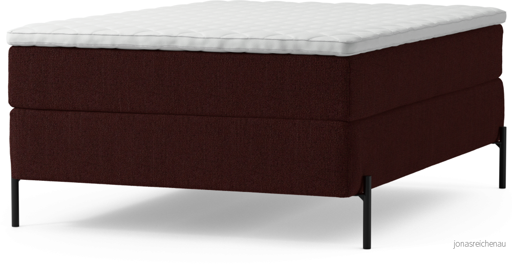 Delux Dream Kontinentalsäng, enkelsäng 140 cm med bäddmadrass och sängben CM