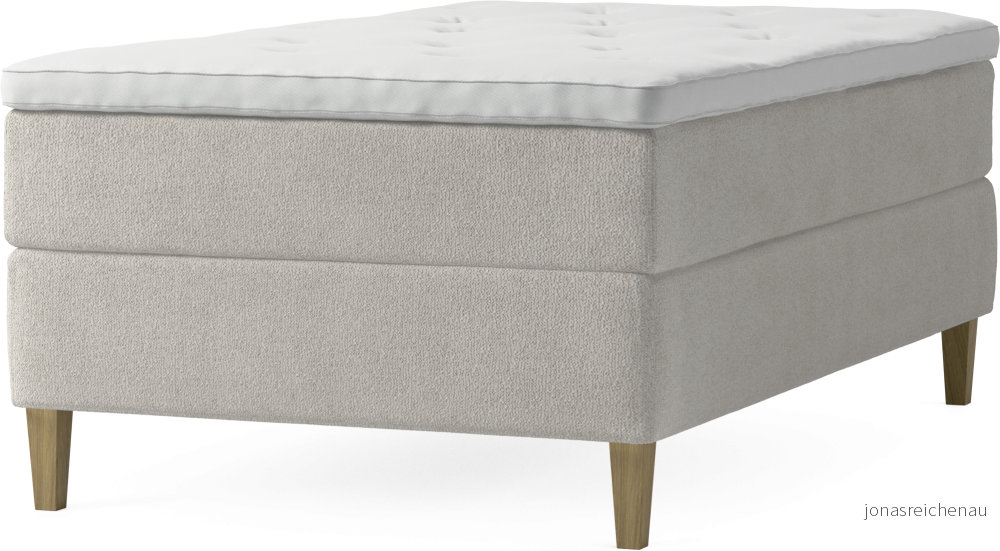 Delux Dream Kontinentalsäng, enkelsäng 120 cm med bäddmadrass och sängben oSH19