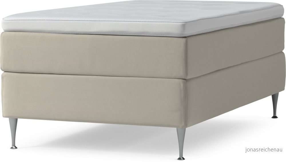 Delux Dream Kontinentalsäng, enkelsäng 120 cm med bäddmadrass och sängben 4LPJZ