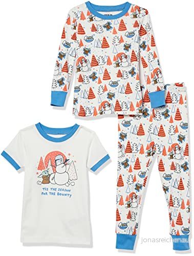 Amazon Essentials pojkar Disney Snug-Fit bomullspyjamas, 3-delad Star Wars Mando vinter, 24 månader 196433582999