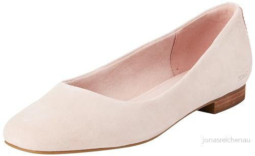 TOMS Briella balettplatta för kvinnor, Balett rosa mocka, 36 EU 195703484520