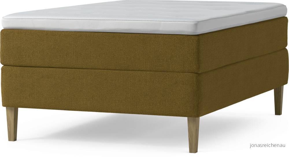 Delux Dream Kontinentalsäng, enkelsäng 140 cm med bäddmadrass och sängben udRfh