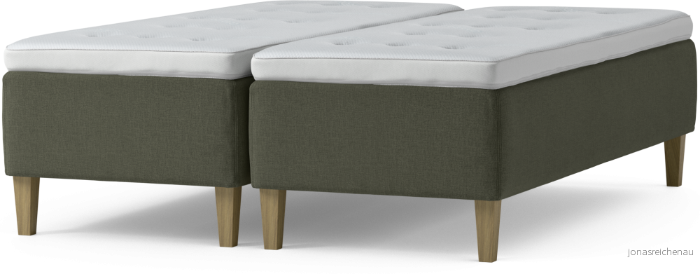 Delux Dream Ramsäng, dubbelsäng med bäddmadrass och sängben idNYl