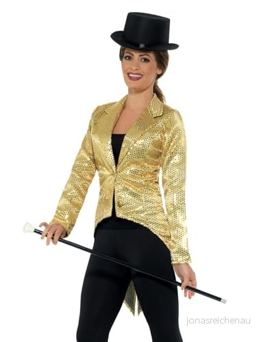 Sequin Tailcoat Jacket, Ladies (M) 5020570283080