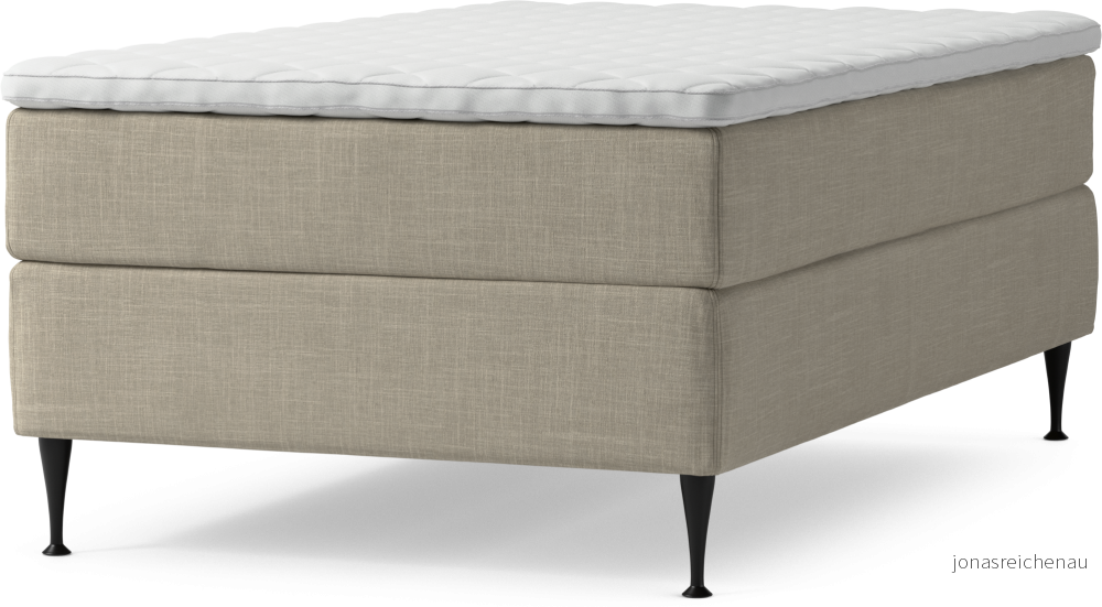 Delux Dream Kontinentalsäng, enkelsäng 120 cm med bäddmadrass och sängben EYOo9