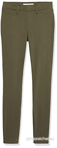 Amazon Essentials dam pull on stickad jegging (finns i plusstorlek), mörk oliv, medium 196433263799