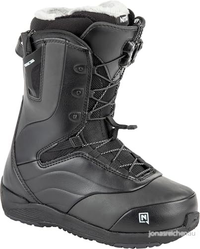 Nitro Damsnowboards Crown TLS '23 lätt snowboardsko snowboardbåt med snabbsnörningssystem allround Freestyle Freeride Softboot varma båtar, svart, MP 22,5 // EU 35 1/3 US 5 7630221825743