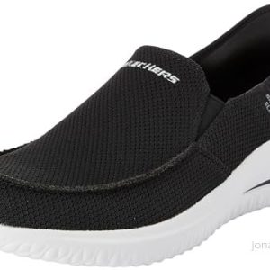 Skechers herr DELSON 3.0 CABRINO Slip On, Black Stickit, 8.5 UK, Svart stickad, 42.5 EU 196642391344 Skechers herr DELSON 3.0 CABRINO Slip On, Black Stickit, 8.5 UK, Svart stickad, 42.5 EU 196642391344