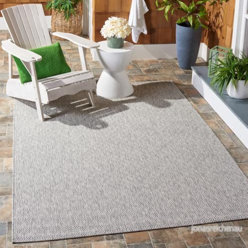 Safavieh Delano inomhus/utomhus matta, vävd polypropylenmatta, CY8520 36311 4 P 160 X 230 cm Grey/Grey 889048169333