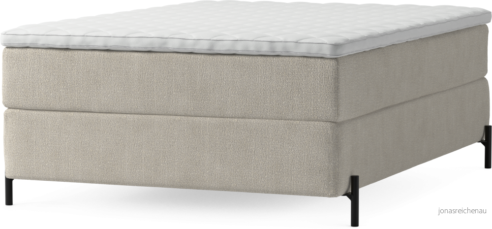 Delux Dream Kontinentalsäng, enkelsäng 140 cm med bäddmadrass och sängben s0j0t