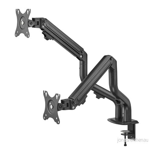 OPLITE MT10 monitor armfäste dubbel skärm TV montering 17" upp till 32" tum för stationär VESA 3770031134179