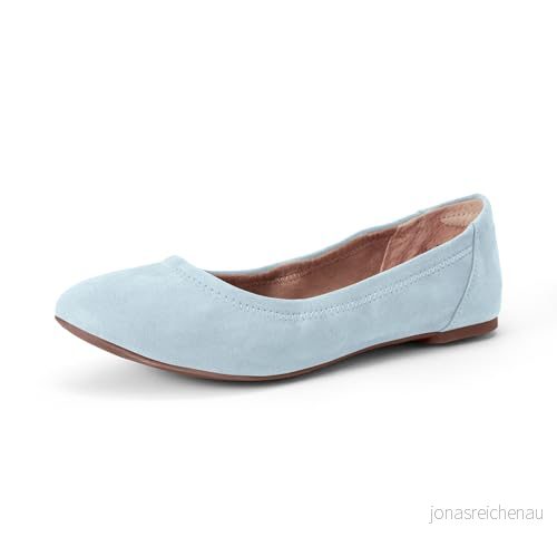 Amazon Essentials kvinnors Belice Slip On Ballet platt, ljusblå, 37.5 EU Bred 840809191055