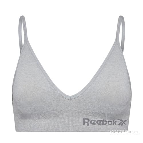 Reebok Dam Krystal magtröja, stretch bomull beskuren sporttopp med avtagbar dyna 5026696103059