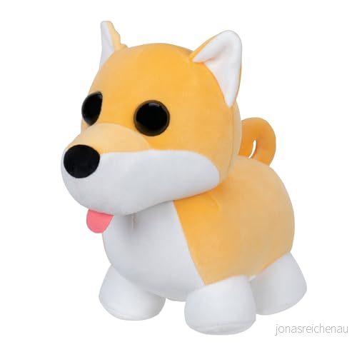 Adopt Me! AME0103 20 cm plysch Shiba Inu, officiell med spelkod 191726729020