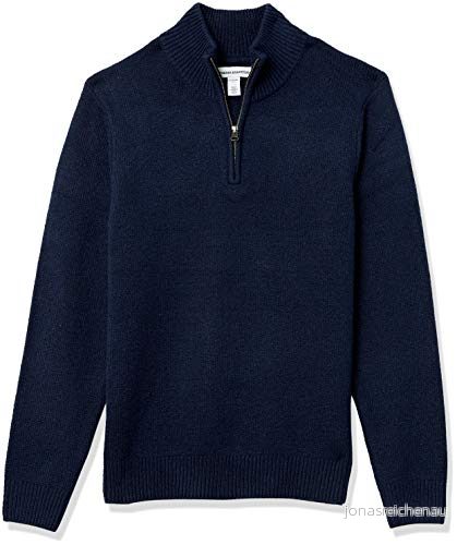 Amazon Essentials långärmad mjuk beröring kvartsblixtlås, marinblå, X Small 195111096667