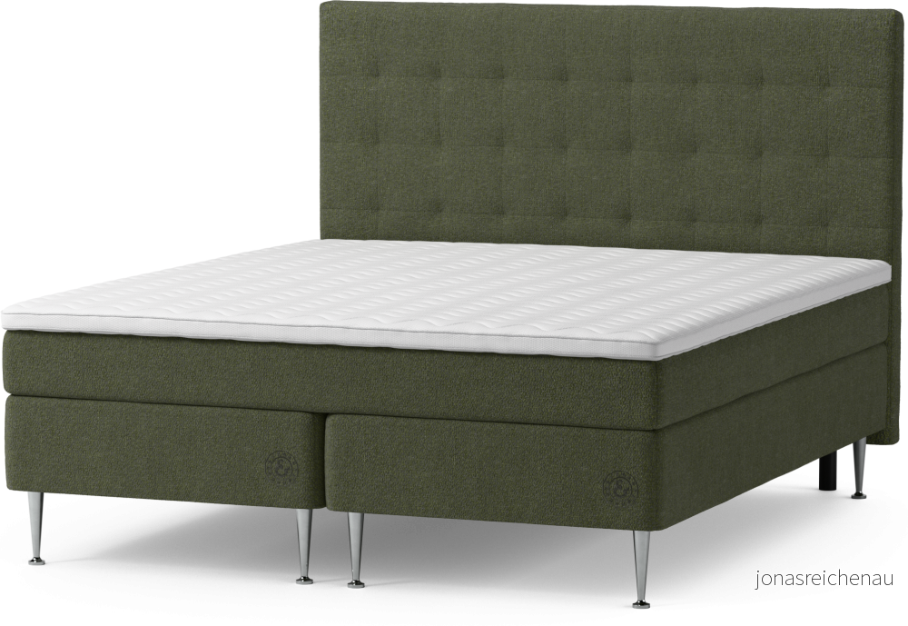 Asperö Comfort Kontinentalsäng, dubbelsäng med bäddmadrass Comfort och sängben nzR6z