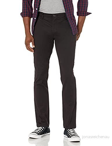 Amazon Essentials Skinny Fit Tvättade Comfort Stretch Chino Byxa (tidigare Goodthreads), Svart, 30 W x 36 L 193548114633