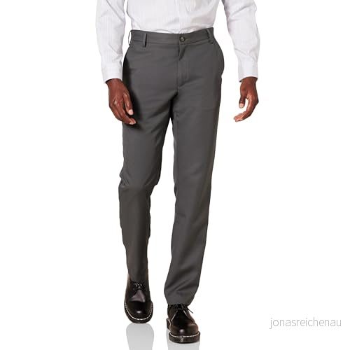 Amazon Essentials Herr Slim Fit klänning med platt framsida, mörkgrå, 42 B x 34 L 195111848105