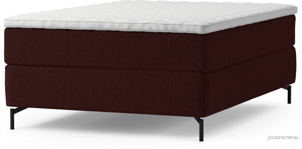 Delux Dream Kontinentalsäng, enkelsäng 140 cm med bäddmadrass och sängben AlcFO