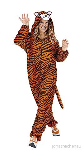 Rubies S8436 Tigre dräkt för vuxna, unisex, brun, svart, storlek 8422971084360