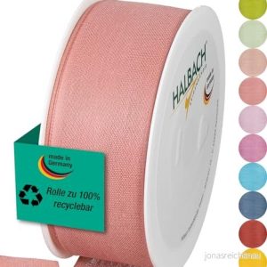 Halbach sidenband Presentband Bredd 40 mm längd 25 m Band tillverkat i Tyskland olika färger och bredder, perfekt för förpackning dekoration, färg: rosa 4015275903013 Halbach sidenband Presentband Bredd 40 mm längd 25 m Band tillverkat i Tyskland olika färger och bredder, perfekt för förpackning dekoration, färg: rosa 4015275903013