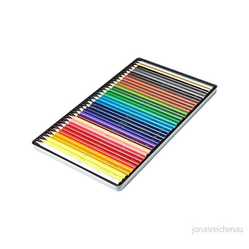 Amazon Basics färgpennor i tennlåda, 36 delar, assorterade färger 840095884150