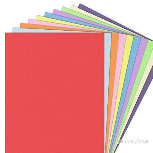 100 Ark, 10 Färger A4 120 g/m² Färgat Konstpapperskort Kartongpapper 757154485817
