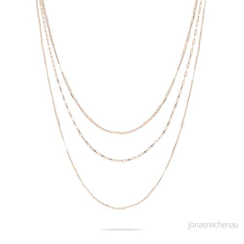 Kärleksbarn Berlin halsband LJ 1461 N 58 IP roséguld, cm, Rostfritt stål, Ingen ädelsten 4035608766757