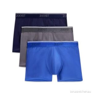 2(x) ist Herr bomull stretch No Show Trunk 3 pack badbyxor (förpackning med 3), Eclips/linne/bly, blå, M 603679206898 2(x) ist Herr bomull stretch No Show Trunk 3 pack badbyxor (förpackning med 3), Eclips/linne/bly, blå, M 603679206898