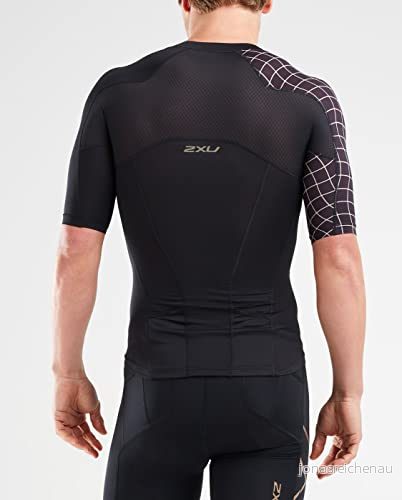 2XU herr Mt5518a kompression topp Svart/guld S 9336340879749