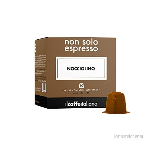 80 Hasselnöt kapslar Kompatibel med kaffemaskiner från Nespresso Il Caffè Italiano FRHOME 806808182203