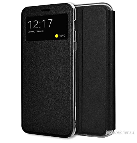 Tumundosmartphone Boka fodral med fönsterhållare för OPPO A58 4G Färg Svart 8447079082070