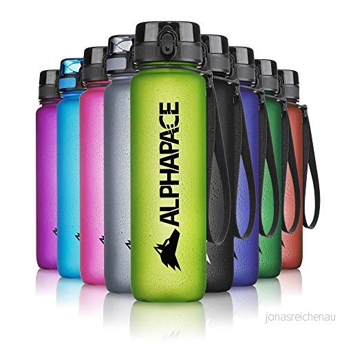 ALPHAPACE Vattenflaska 350ml/500ml/650ml/1000ml/1500ml, Läckagesäker, BPA fri Flaska för Sport, Cykling och Utomhusaktiviteter, Sportflaska med Fruktsil 4280001484818