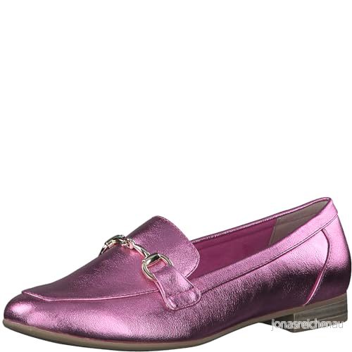 MARCO TOZZI dam, Feel ME fotsäng, mjukt foder, 22421341 tofflor, Rosa metall, 40 EU, metallic, EU 4064231395638