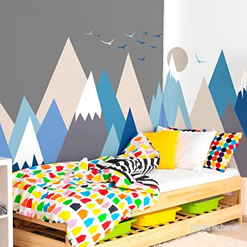 Ambiance Sticker Skandinaviska berg barnklistermärken nicoka 120 x 180 cm 5415231649587
