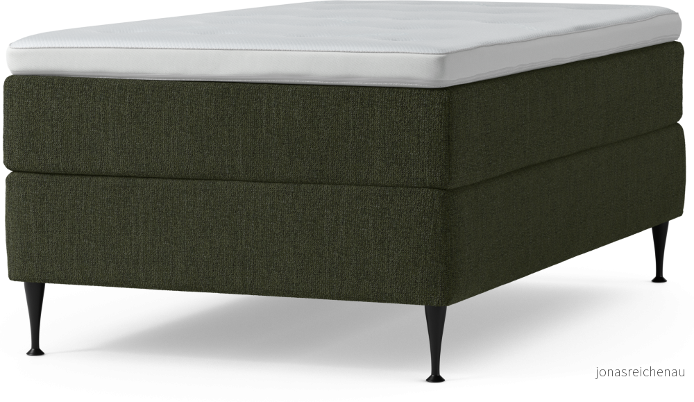 Delux Dream Kontinentalsäng, enkelsäng 120 cm med bäddmadrass och sängben Yk6kk
