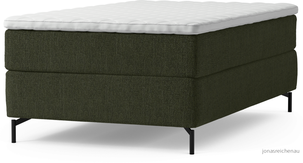 Delux Dream Kontinentalsäng, enkelsäng 120 cm med bäddmadrass och sängben jBJXS