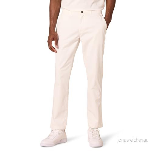 Amazon Essentials chinos för män, bekväm, tvättad stretch, sportigt snitt, vit, 34 W/34 l 193548114145